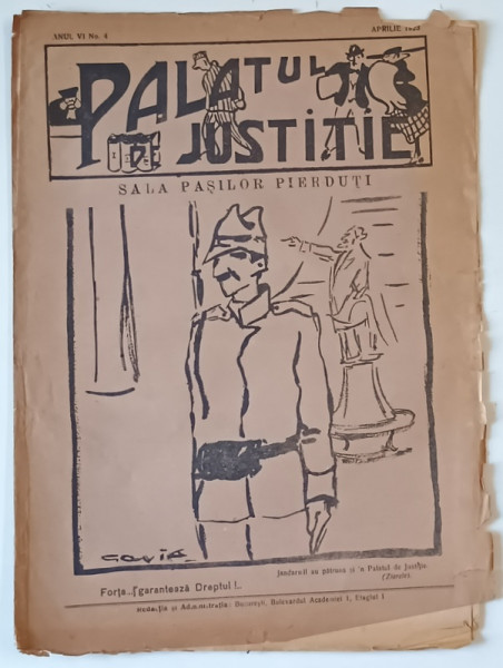 PALATUL DE JUSTITIE , REVISTA , NR. 4, APRILIE  , 1923