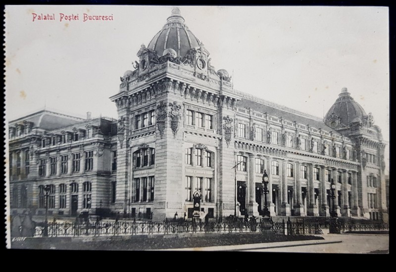 Palatul Postei, Bucuresci - Carte postala ilustrata