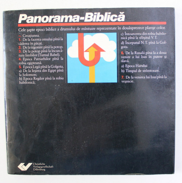 PANORAMA - BIBLICA - CELE SAPTE EPOCI BIBLICE IN 12 PLANSE COLOR , 1974