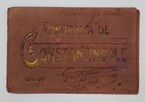 PANORAMA DE CONSTANTINOPOLE , MINIALBUM CU CARTI POSTALE , 1925