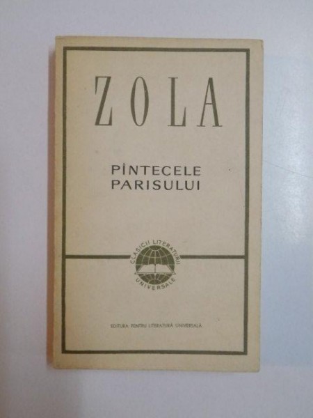 PANTECELE PARISULUI de EMILE ZOLA