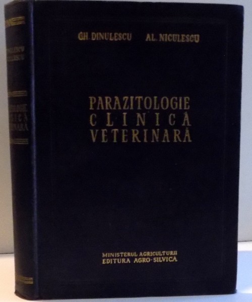 PARAZITOLOGIE CLINICA VETERINARA , 1960 * PREZINTA HALOURI DE APA SI SUBLINIERI
