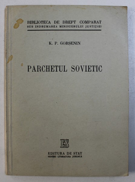 PARCHETUL SOVIETIC de K. P. GORSENIN , 1947