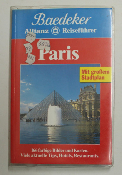 PARIS - BAEDEKER - ALLIANZ - REISEFUHRER , 1996 , LIPSA HARTA