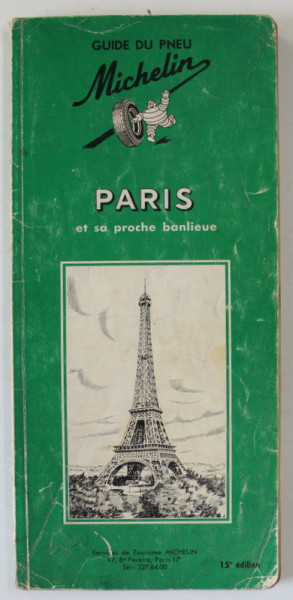 PARIS ET SA PROCHE BANLIEUE , GUIDE MICHELIN , 1965