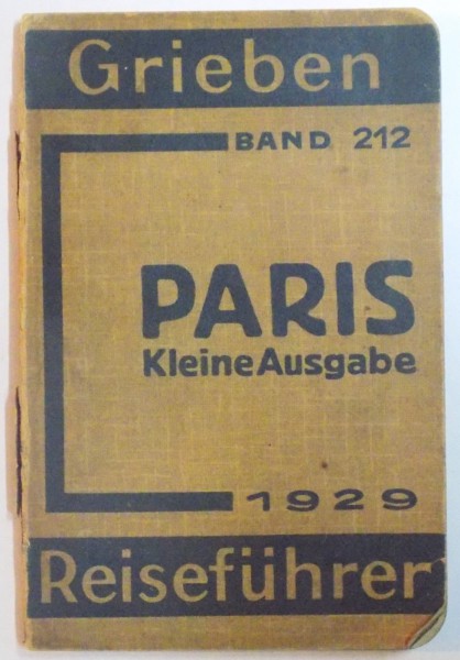 PARIS, KLEINE AUSGABE, BERLIN  1929
