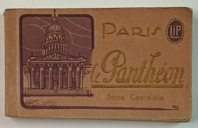 PARIS , LE PANTHEON , MINIALBUM CU  54 CARTI POSTALE ILUSTRATE , DETASABILE , EDITIE INTERBELICA