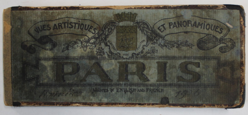 PARIS - VUES ARTISTIQUES ET PANORAMIQUES , NOTICES IN ENGLISH AND FRANCE , 1924