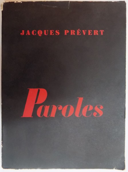 PAROLES par JACQUES PREVERT , 1949