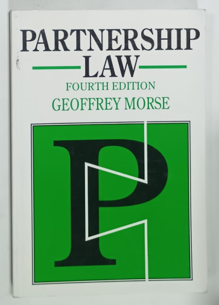 PARTNERSHIP LAW by GEOFFREY MORSE , 1998