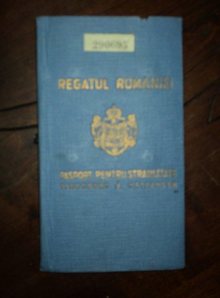 PASAPORT PENTRU STRAINATATE, CAROL II, 1939