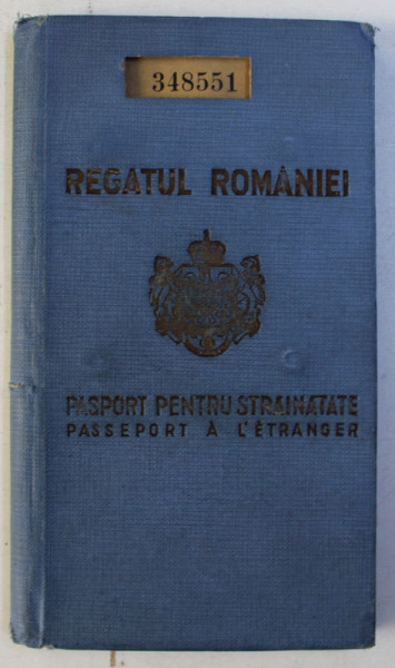 PASPORT PENTRU STRAINATATE . ELIBERAT LA 30 APRILIE 1943