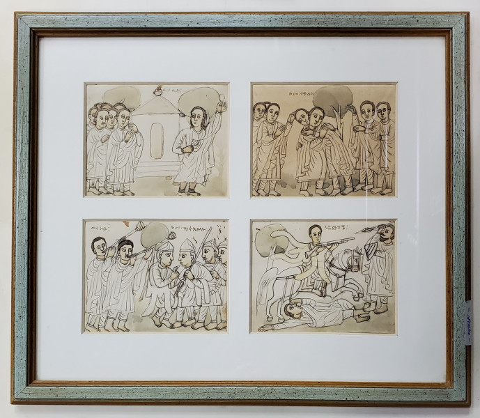 Patru miniaturi Copte, Secol XIX