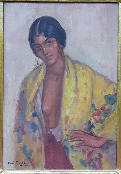 PAUL MOLDA (1884 - 1955 ) - PORTRET DE FEMEIE