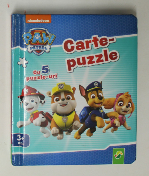 PAW PATROL - CARTE - PUZZLE , CU 5 PUZZLE - URI , 2018