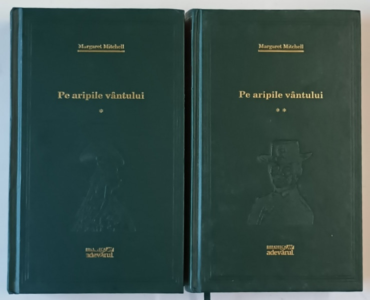 PE ARIPILE VANTULUI , VOLUMELE I - II de MARGARET MITCHELL , 2010 *PREZINTA URME DE UZURA
