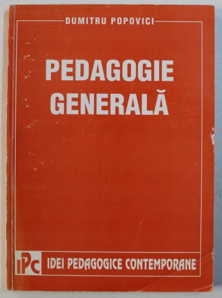 PEDAGOGIE GENERALA de DUMITRU POPOVICI , 1998
