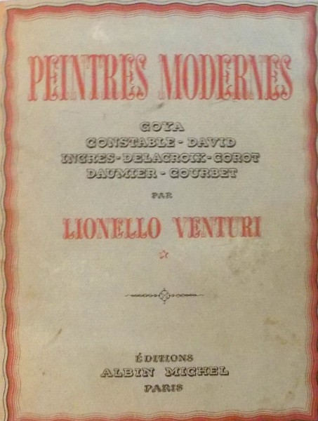 PEINTRES MODERNES par LIONELLO VENTURI , 1942