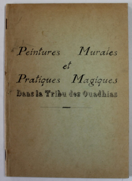 PEINTURES MURALES ET PRATIQUES MAGIQUES DANS LA TRIBU DES OAUDHIAS , ANII ' 70