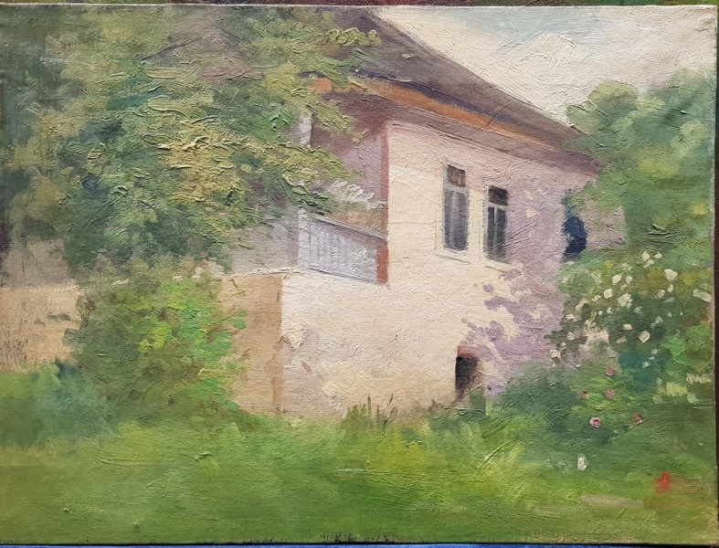 Peisaj cu casa, Anonim