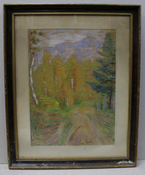 PEISAJ DE MUNTE PASTEL 1939