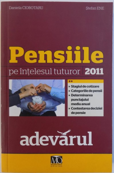 PENSIILE PE INTELESUL TUTUROR de DANIELA CIOBOTARU si STEFAN ENE , 2011