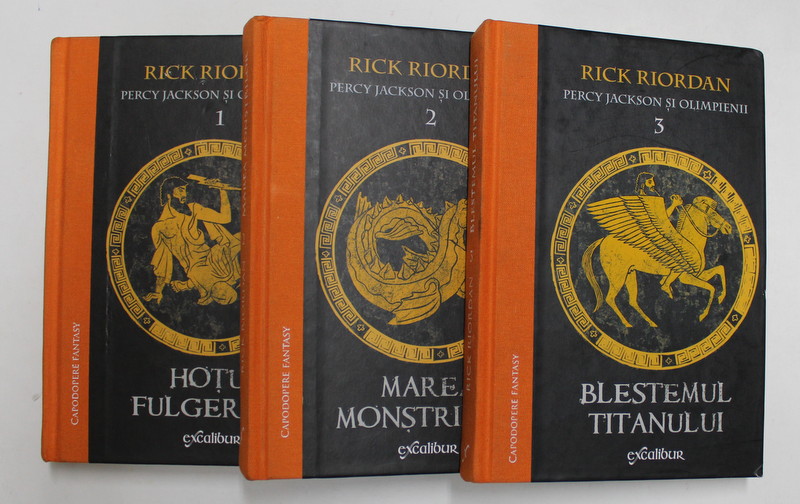 PERCY JACKSON SI OLIMPIENII, VOL. I (HOTUL FULGERULUI) - VOL. II (MAREA MONSTRILOR) - VOL. III (BLESTEMUL TITANILOR) de RICK RIORDAN, 2014