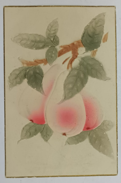 PERE PE CRACUTA , CARTE POSTALA ILUSTRATA , EMBOSATA , 1908