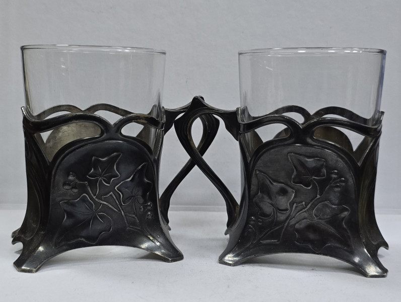 Pereche de suporturi WMF pentru bauturi calde, cca. 1906