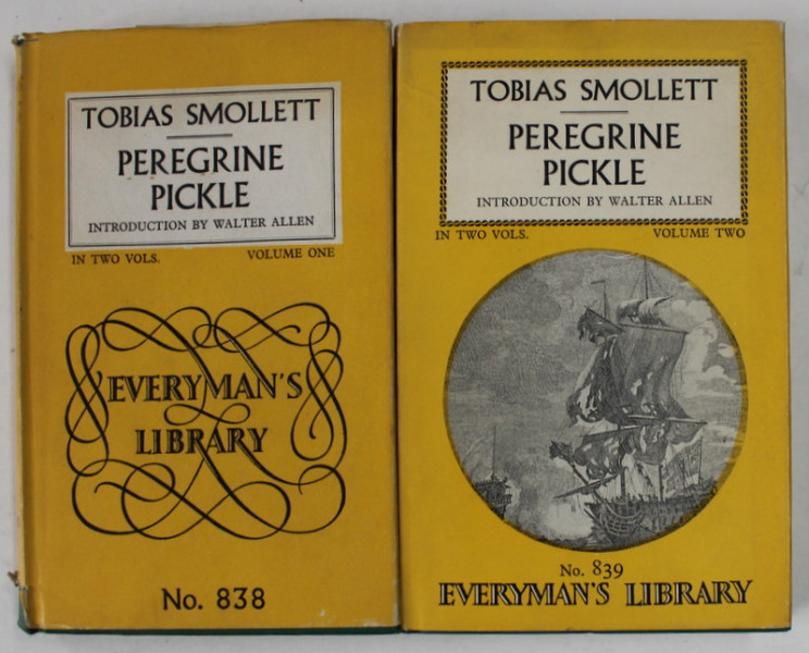 PEREGRINE PICKLE by TOBIAS SMOLLETT , TWO VOLUMES , 1967