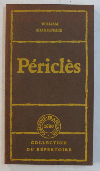 PERICLES PRINCE DE TYR  - piece de WILLIAM SHAKESPEARE , 1974