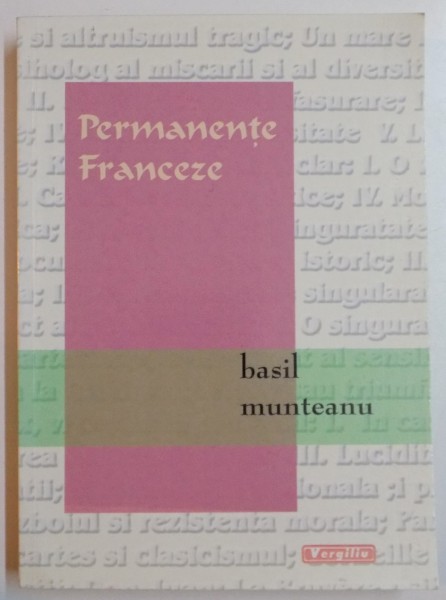 PERMANENTE FRANCEZE de BASIL MUNTEANU