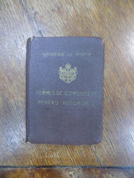 Permis de conducere pentru automobile, Constantin Filipescu 1927