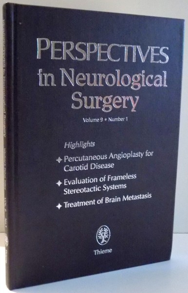 PERSPECTIVES IN NEUROLOGICAL SURGERY by WINFIELD S. FISHER, VOLUME 9, NUMBER 1