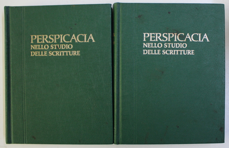 PERSPICACIA NELLO STUDIO DELLE SCRITTURE , VOL. I - II , 1998