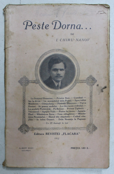 PESTE DORNA de I. CHIRU NANOV,   BUC. 1912