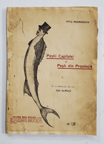 PESTII CAPITALEI SI PESTI DIN PROVINCIE de MITU ANDREESCU , 1909