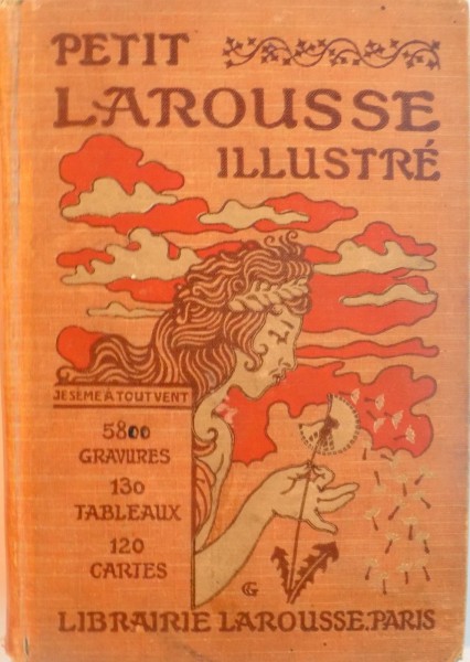 PETIT LAROUSSE ILLUSTRE, JESEMEA, 5800 GRAVURES, 130 TABLEAUX, 120 CARTES,  DEUX CENT OMZIEME de CLAUDE AUGE, 1923