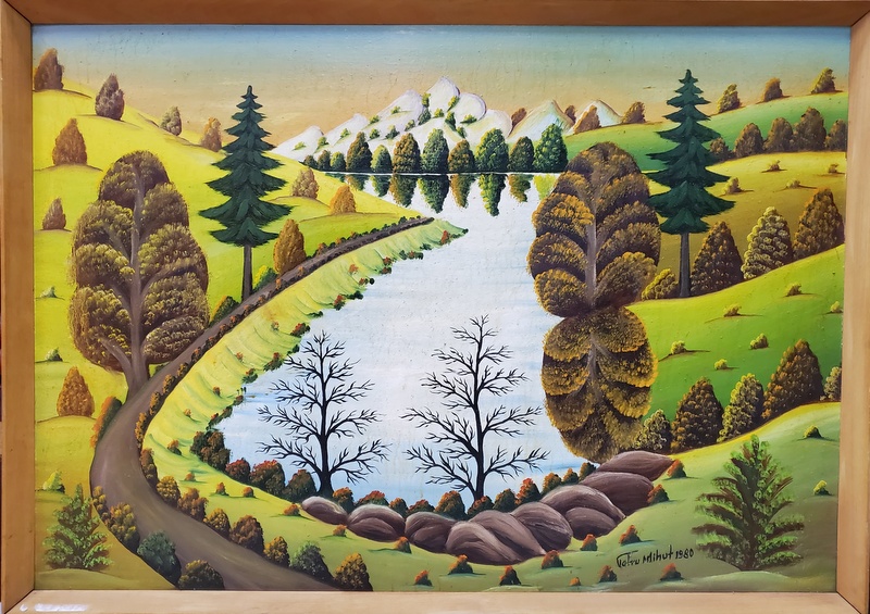 Petru Mihut - Peisaj, Pictura Naiva