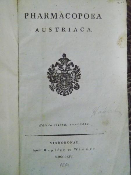 PHARMACOPOEA AUSTRIACA 1814