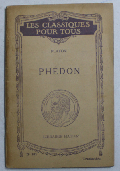 PHEDON par PLATON , 1933
