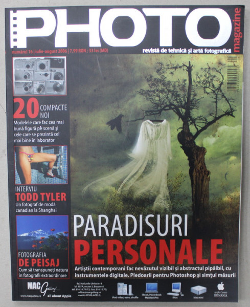 PHOTO , REVISTA DE TEHNICA SI ARTA FOTOGRAFICA , NR. 16 , 2006