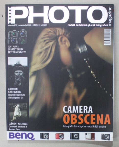 PHOTO , REVISTA  DE TEHNICA SI ARTA FOTOGRAFICA NR. 39 ,  2008