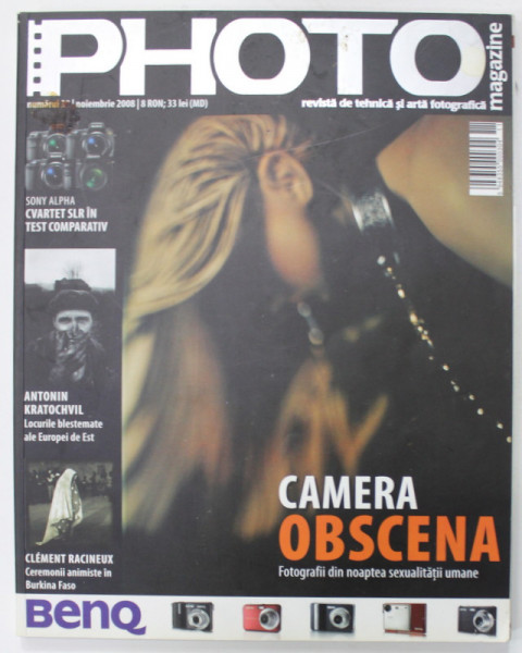 PHOTO , REVISTA DE TEHNICA SI ARTA GEOGRAFICA , NR. 39 , NOIEMBRIE 2008