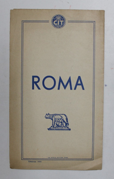 PIANTA DI ROMA , PLANUL ROMEI , SCALA 1 : 25.000 , 1931