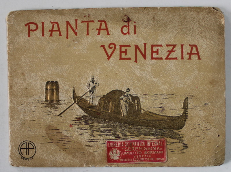 PIANTA DI VENEZIA , PLANUL VENETIEI ,  EDITIE INTERBELICA