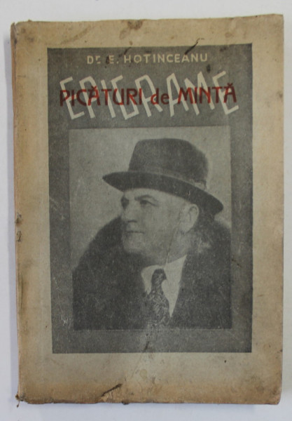 PICATURI DE MINTA , EPIGRAME de E. HOTINCEANU , 1937