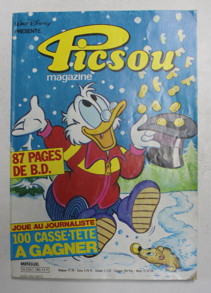 PICSOU MAGAZINE , NR. 180 , FEVRIER 1987 , REVISTA CU BENZI DESENATE *