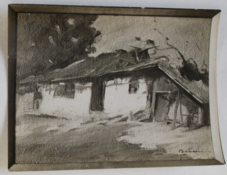 PICTOR DUMITRU BRAESCU ( 1886 -1947  ) , CASA PARINTEASCA , FOTOGRAFIE DUPA ORIGINAL , INTERBELICA