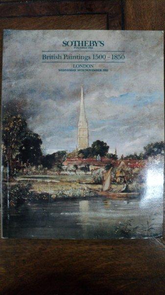 Pictura britanica 1500-1850, Catalog Licitatie Sothebys, Londra 1992